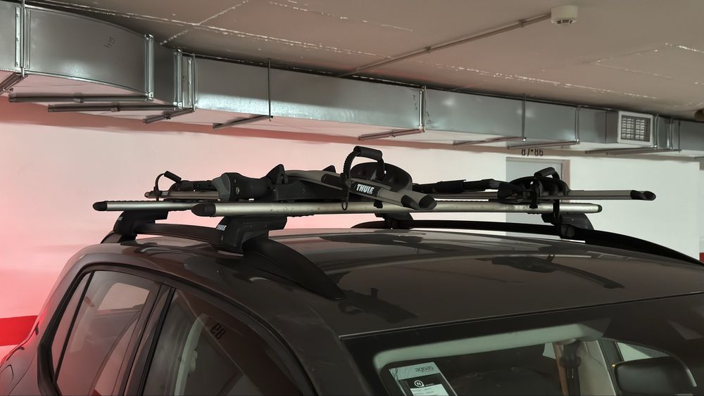 Barras de tejadilho THULE wingman suporte bicicleta