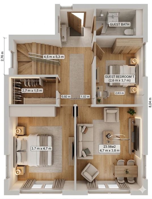 Двоповерховий будинок у с.Лісові Гринівці