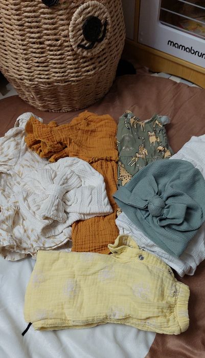 Sukienka Zara HM muslin boho paka