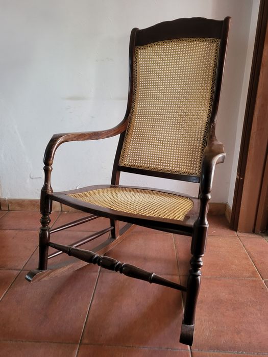 Cadeirão de baloiço vintage pallhinha