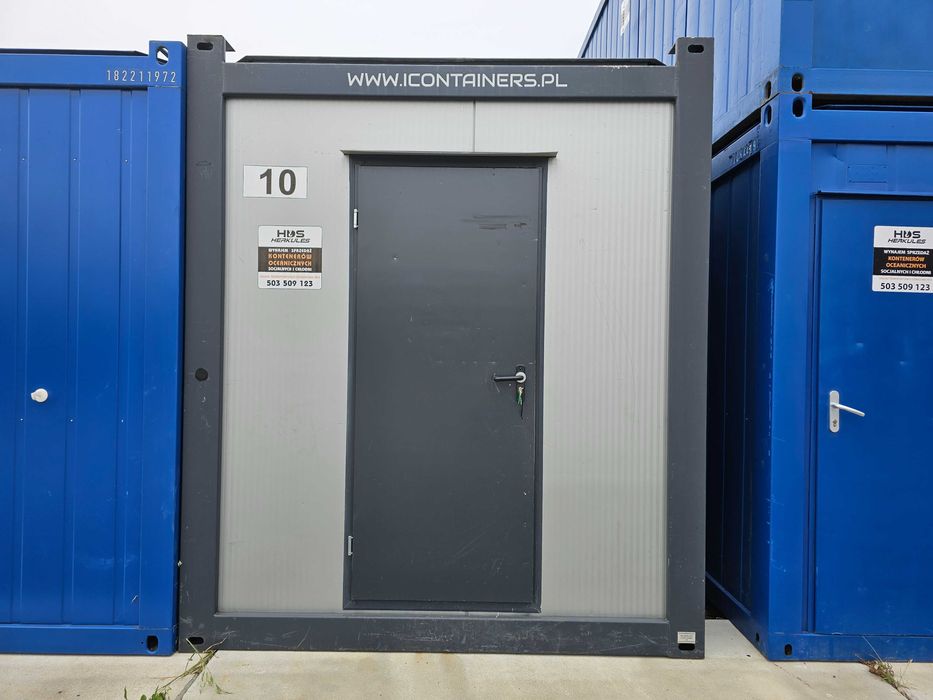 Kontener socjalny, magazyn, garaż, biuro, 20DV/6m transport HDS