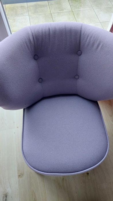 Fotel Ikea Grubbo liliowy
