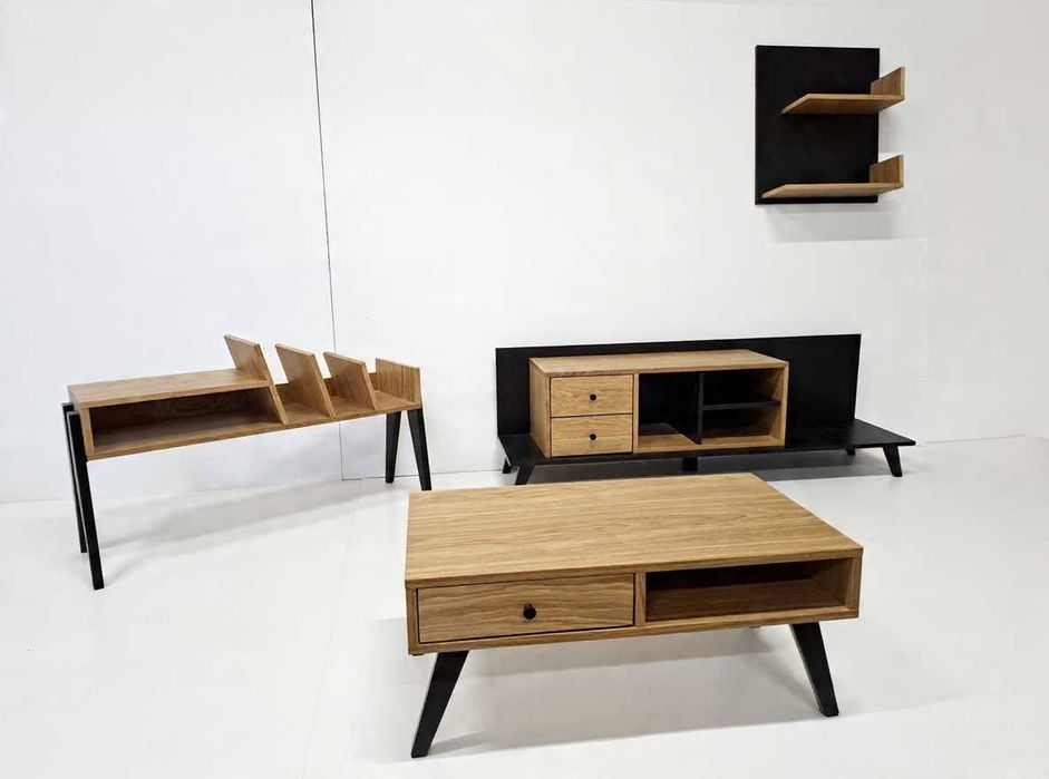 Komplet mebli do salonu 4 elementy - Highland
