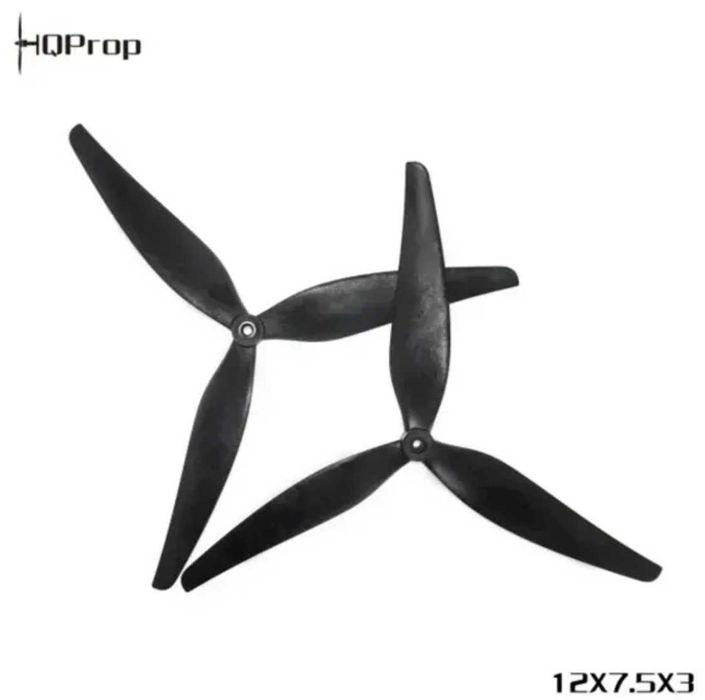 Пропелери HQ MacroQuad 12X7.5X3 Black-Glass Reinforced Nylon 2CW+2CCW