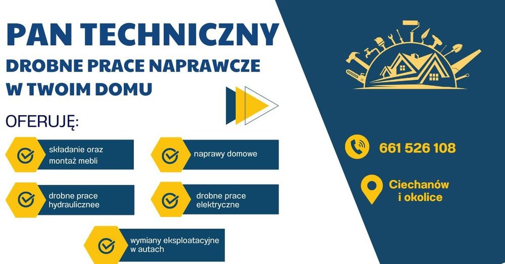 Usługi zlotej rączki Pomoc Techniczna