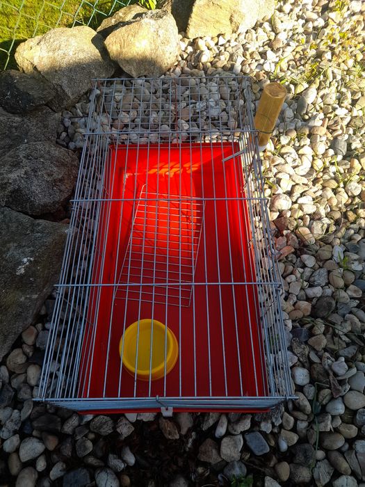 Gaiola Hamester  com  os respectivos comedouro e bebedouro