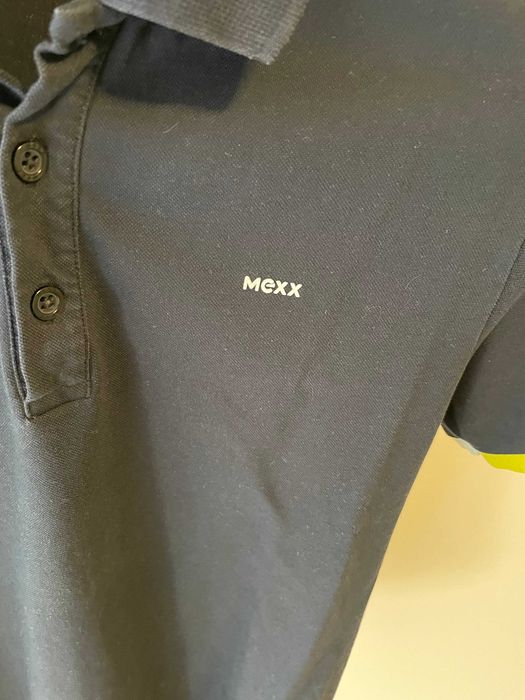Polo męskie Mexx rozmiar L kolor granatowy bawełna oryginał
