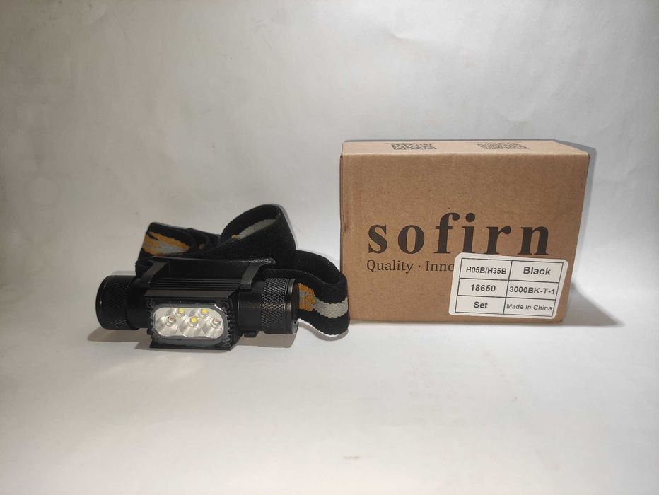 Latarka LED czołowa Sofirn H35B/H05B białe i czerwone światło 1500lm