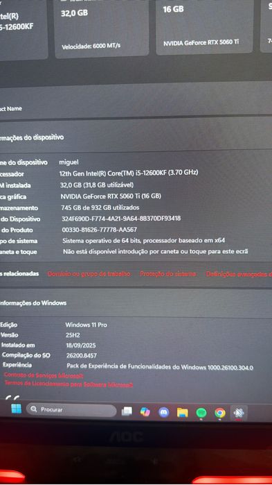 Pc Gaming  Alto Desempenho – Pronto a Jogar (AAA + Competitivo)