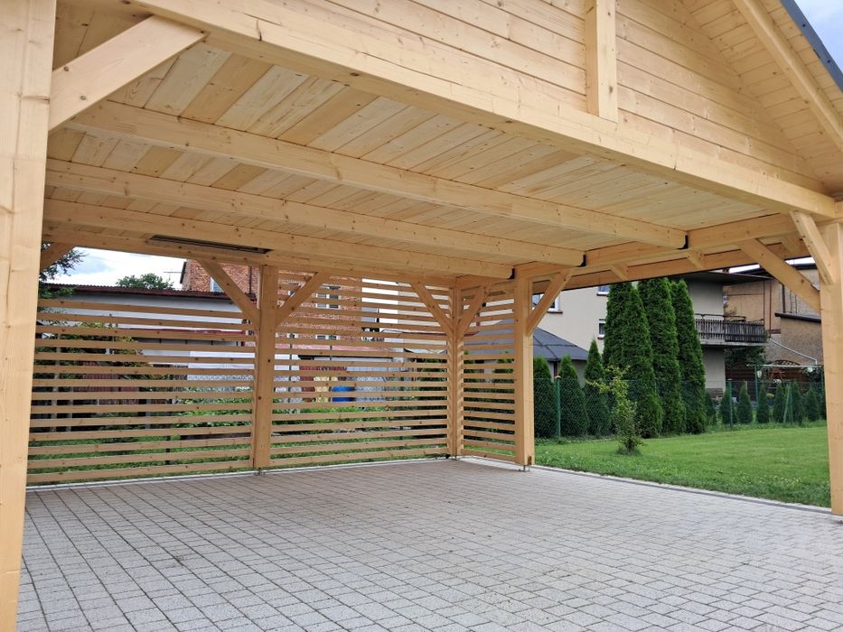 Wiaty garażowe, zadaszenia