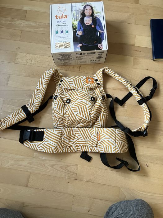 Nosidło Tula Explore Sunset Stripes, z kapturem, jak nowe, z pudełkiem