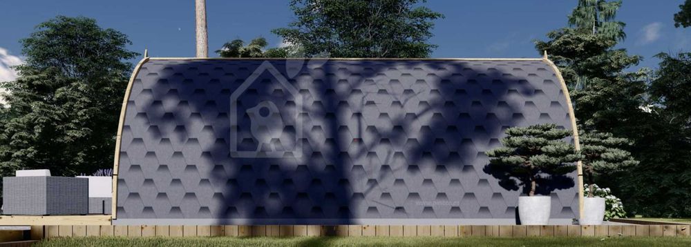 Casa de madeira para jardim, 4x6 m, 24 m² nova