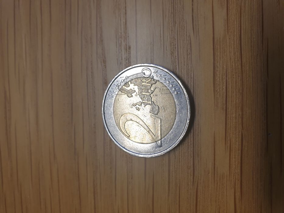 Moeda de 2€ Espanha 2015 - Bisonte da gruta de Altamira