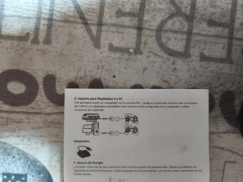 Comando gamepad para PS3 sem fios