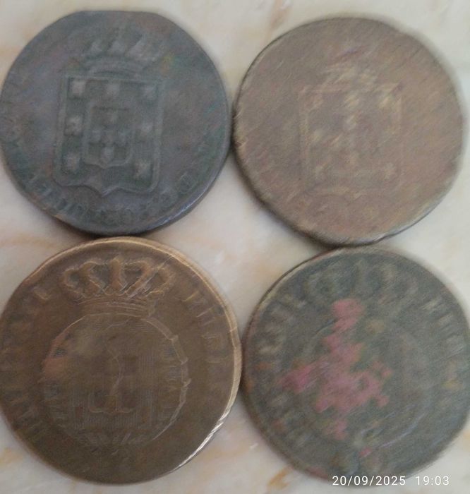 4 Moedas de Pataco (40 Reis)