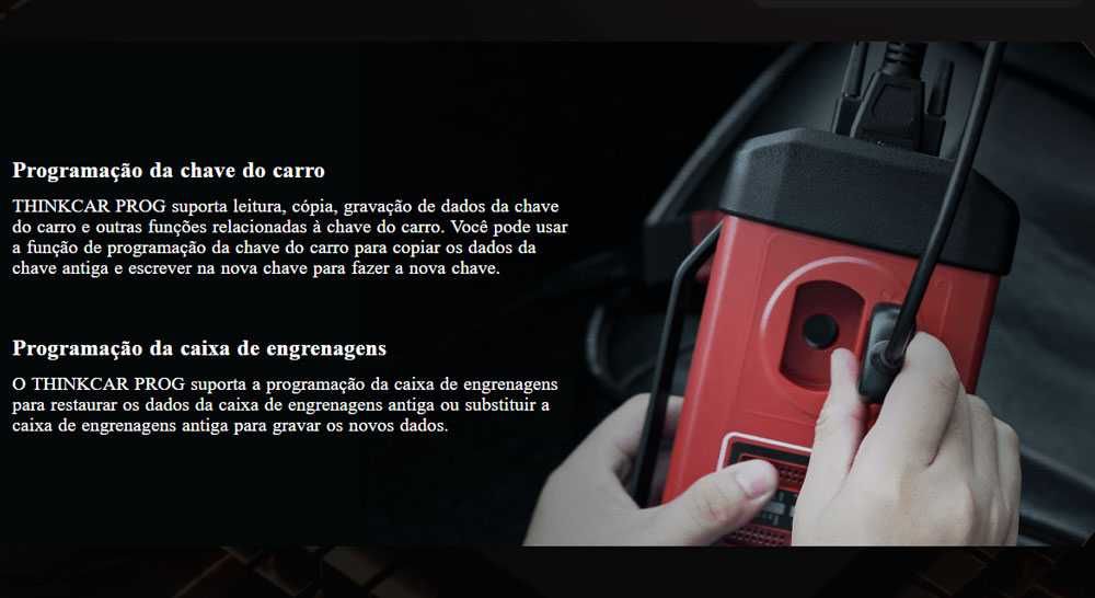 ThinkCar PROG Programador IMMO Chaves + Caixas Velocidades (NOVO)