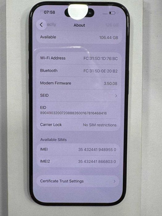 Apple iphone 15 Pro 128Gb фіз сім