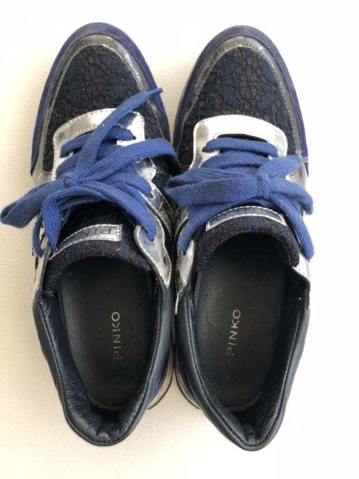Wygodne sneakersy PINKO oryginalne buty z koronką ROZMIAR 39