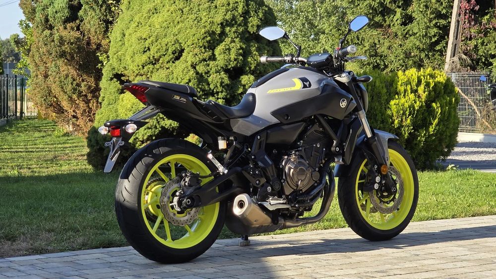 Yamaha MT 07, ABS, Tylko 14400 km., Night Fluo, Bezwypadkowy, FV23%, Transport