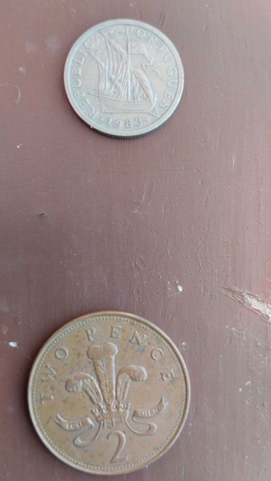 Moedas antigas várias