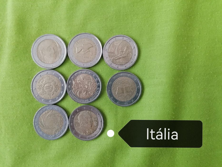 Várias moedas 2€ comemorativas