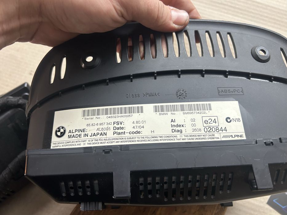 Ekran nawigacji monitor bmw e60 e61 mala navi BIUSSINES musk Gwarancja Wysylka