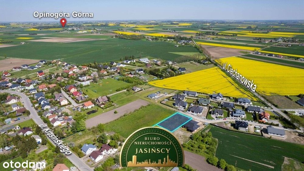 Ogrodzona działka z projektem na dom jednorodzinny