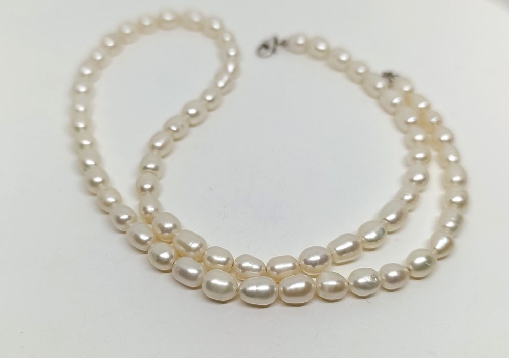 Naszyjnik z pereł hodowlanych długość 50 cm