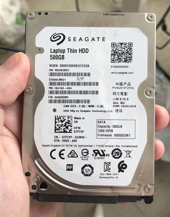 Жорсткий диск 2.5 Seagate 500 gb
