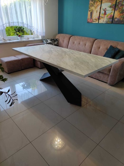 Stół industrialny imitacja kamienia