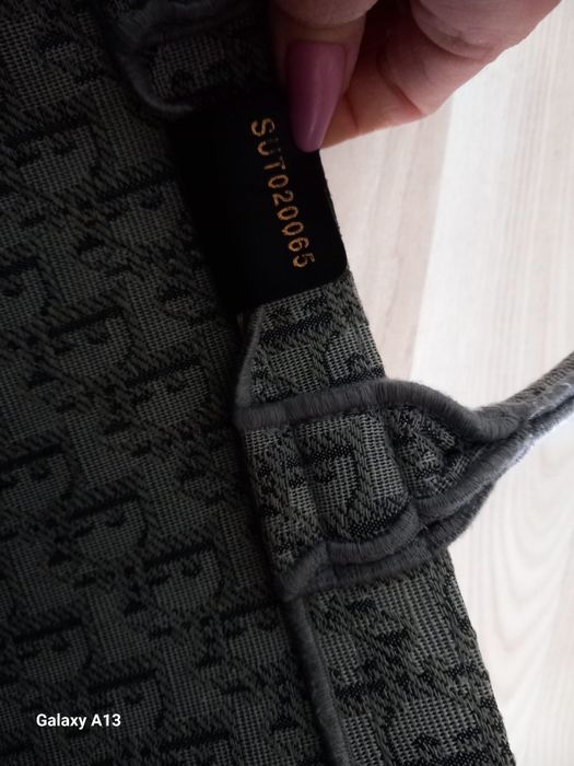 Christian Dior duża szoperka z płótna