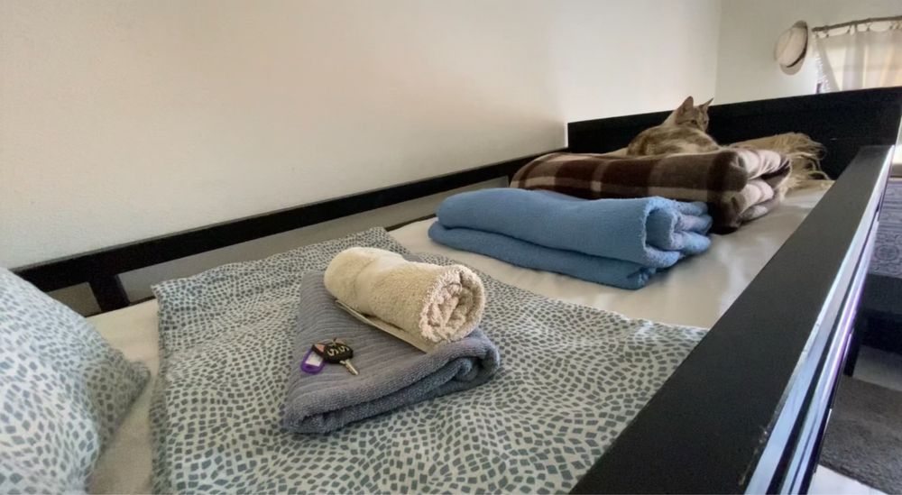 Quarto partilhado em mini-quintinha – c/ animais e horta