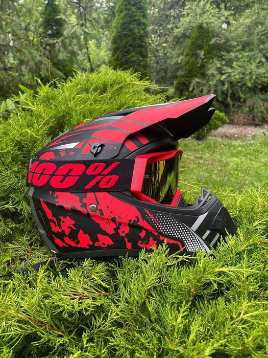 + Подарунок! Шолом для мотоцикла ендуро / Шлем для мотоцикла эндуро