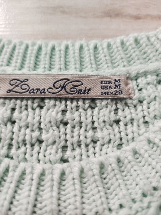 Bluzka damska sweterek rękaw 3/4 Zara r. M