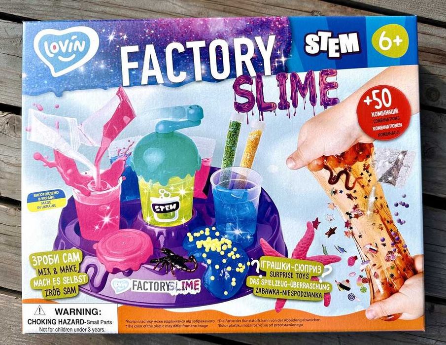 Набір для експериментів Slime Factory ТМ Lovin 80155, Фабрика слаймів