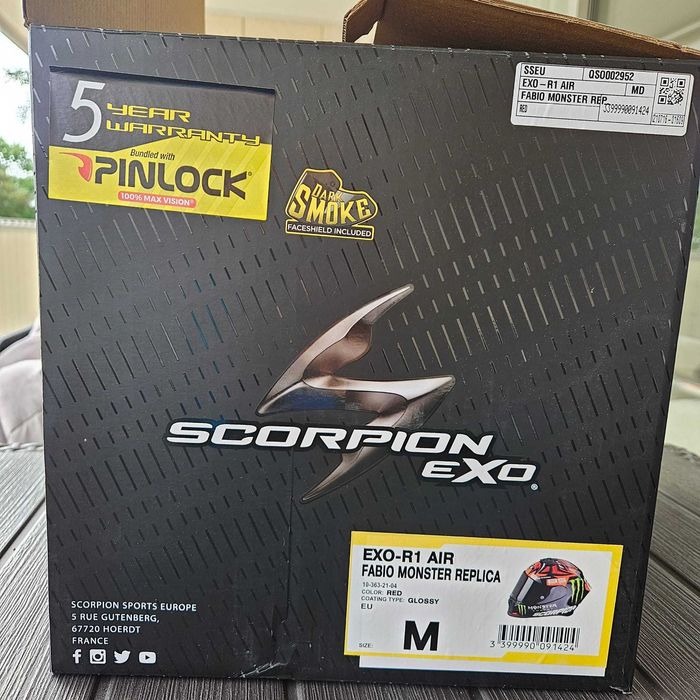 Capacete Scorpion EXO-R1 Air Fabio Quartararo Monster