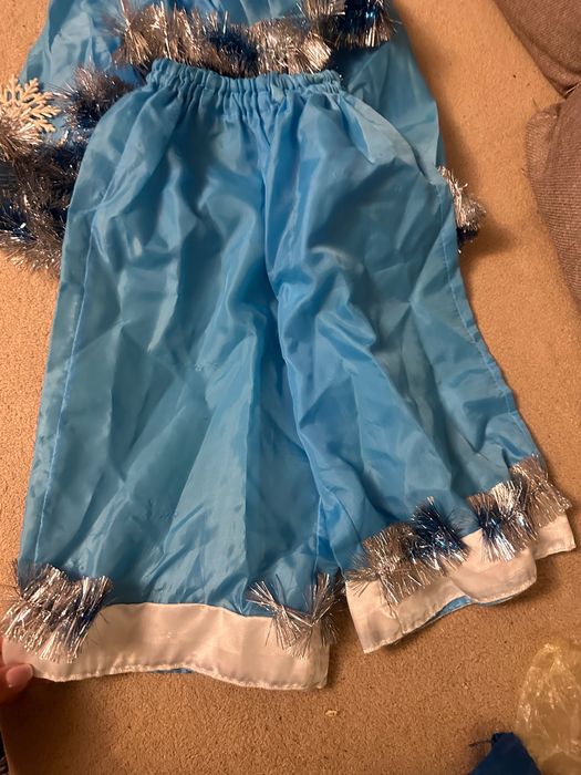 Костюм маскарадний зимовий сніжинки, морозка