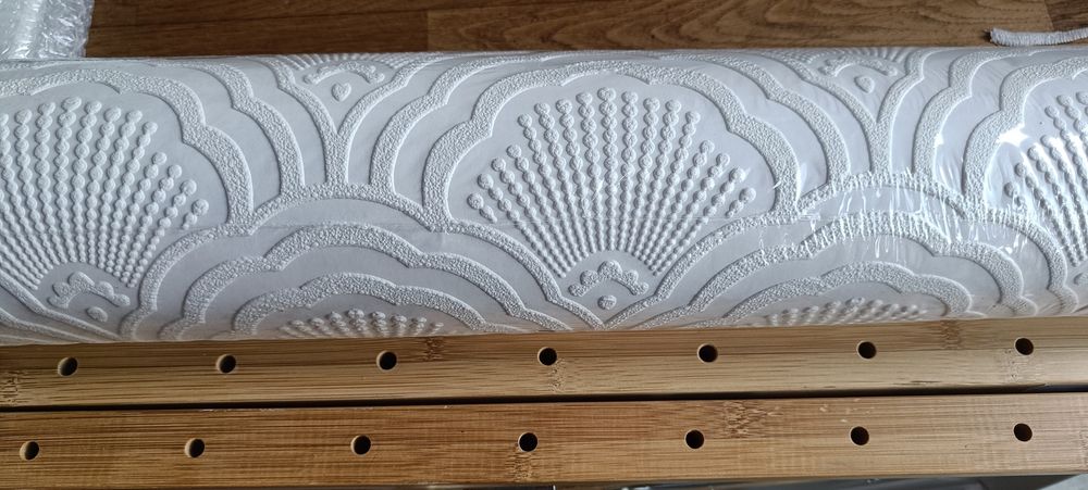 17 rolos de papel de parede vinílico com isolamento térmico pintável I