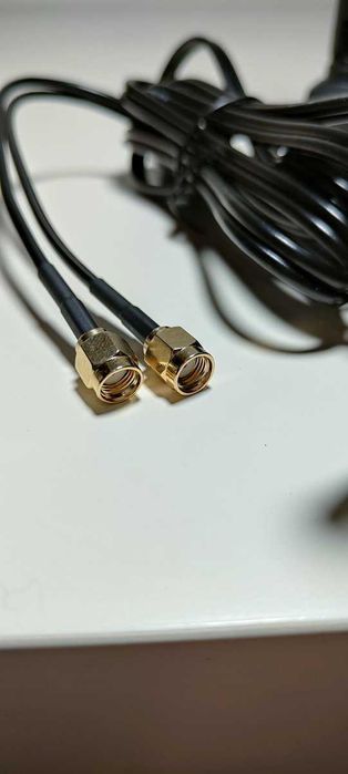 Dwuzakresowa antena WiFi 2,4 GHz 5 GHz RP-SMA - kabel 2 m
