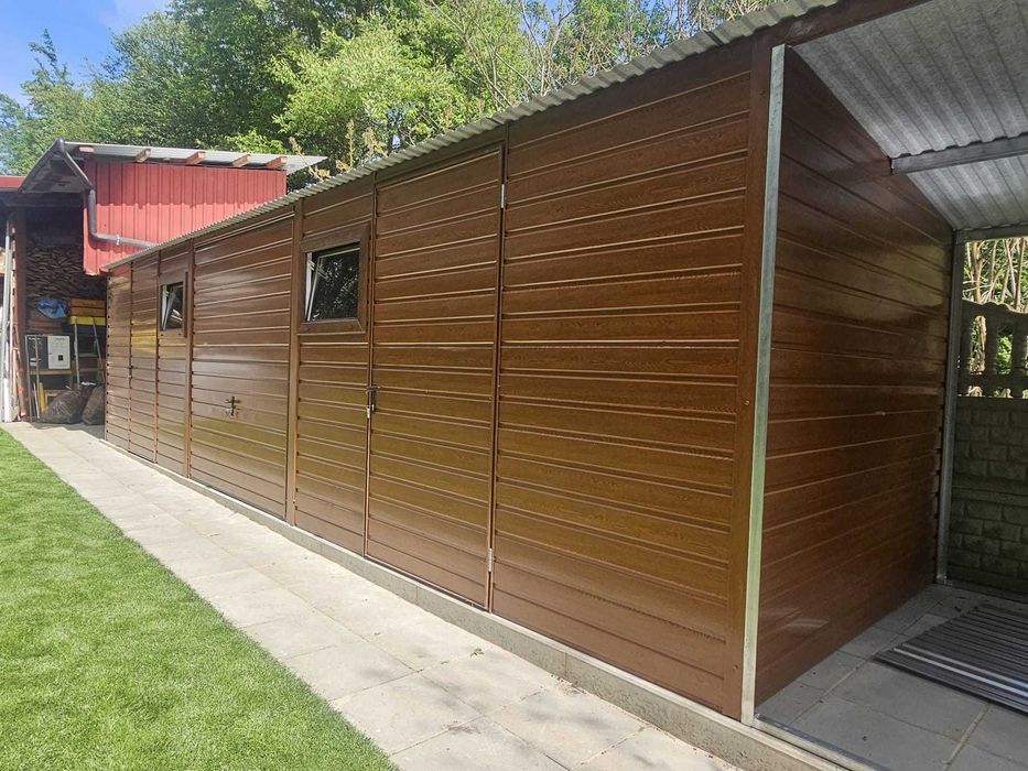 Garaż Premium Blaszak 4m na 5 m Garaż blaszany Garaże blaszane 4x5 4x6 4x7 5x5 5x6 5x7 - Producent !!!