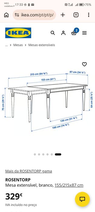 Mesa IKEA INGATORP extensível | Estruturalmente impecável