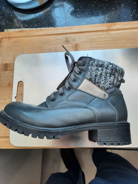 Botki damskie skóra naturalna