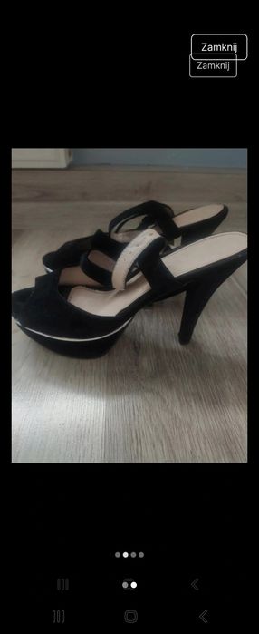 Sandałki damskie na platformie