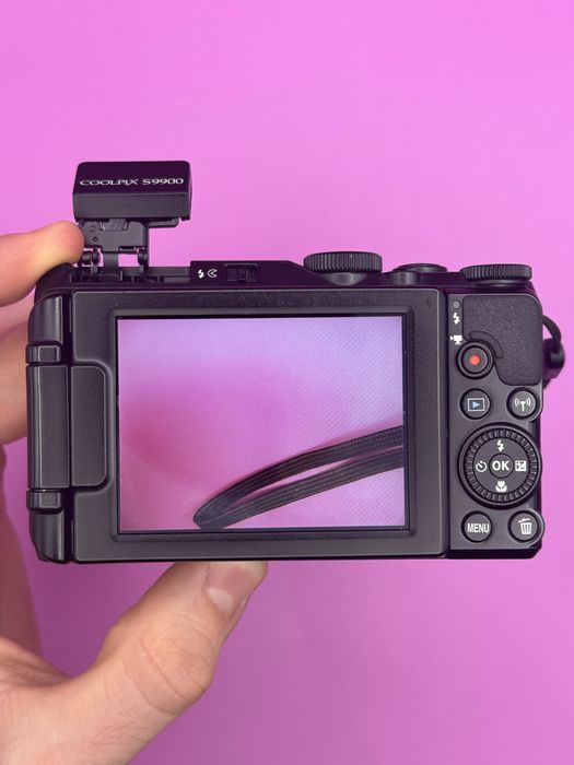 Aparat Cyfrowy  Nikon Coolpix S9900 WiFi NFC obracany ekran  vintage