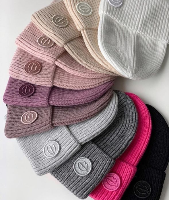 Шапочка kiss світло сіра