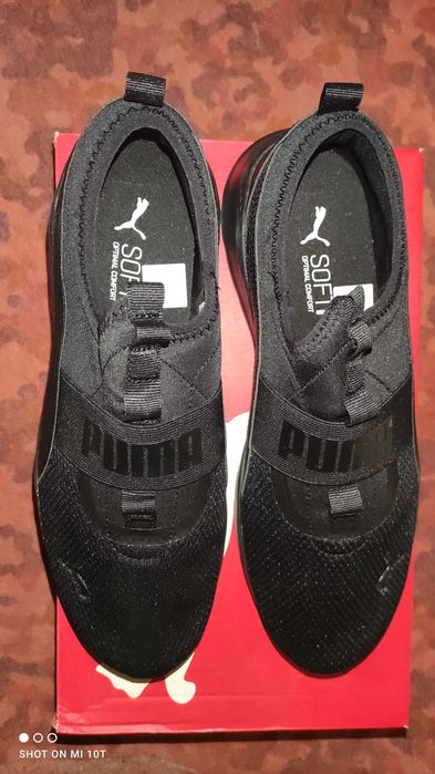 Кросівки чоловічі легкі Puma (оригінал), чорні, US 11, EU 44,5