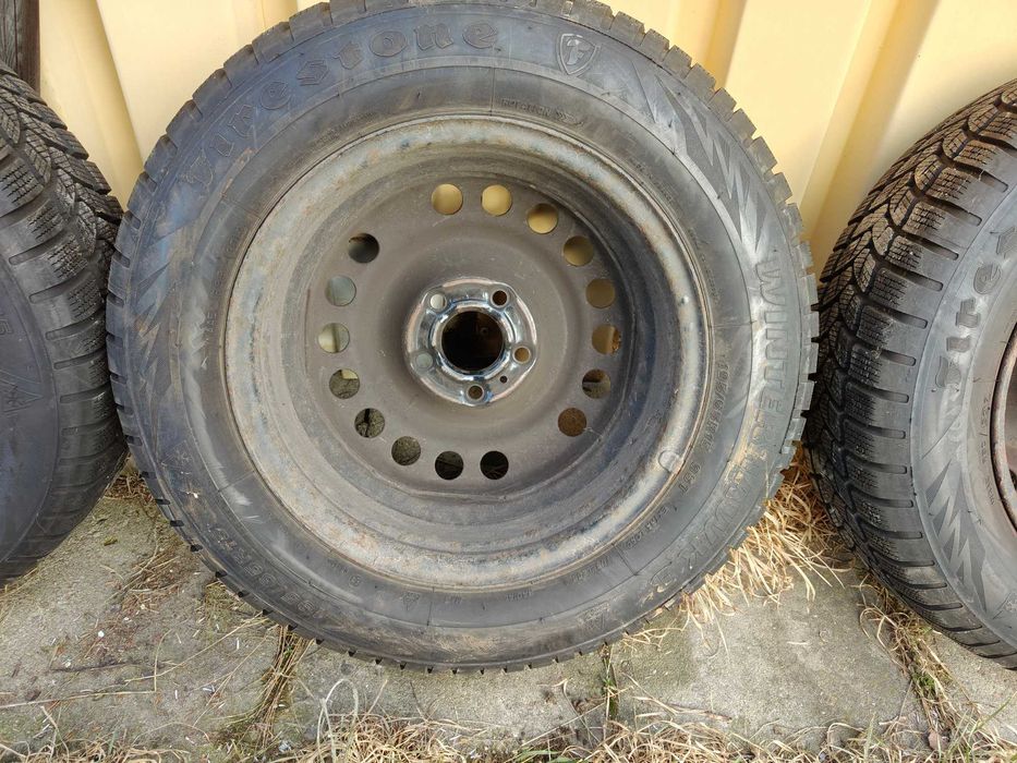 opony zimowe Firestone Winterhawk 3 195/65/15 felgi stalowe + kołpaki