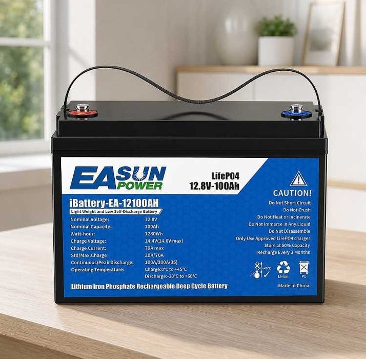 Аккумулятор Lifepo4 12v100А литий-железо-фосфат батарея новый мощный‼️