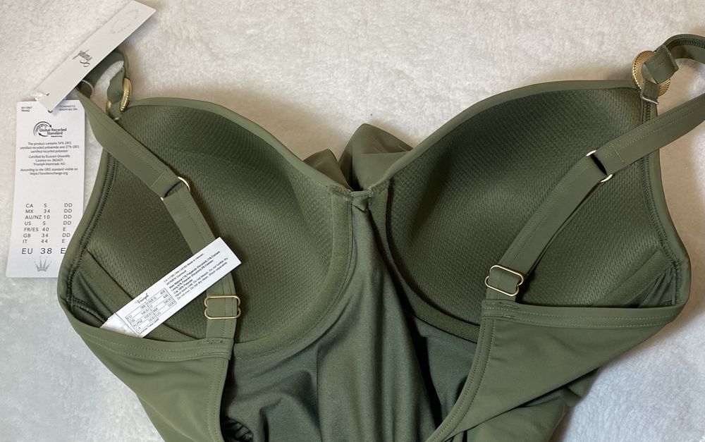 Triumph !Summer Twist OWP strój kąpielowy 38E oliwkowy nowy z metką