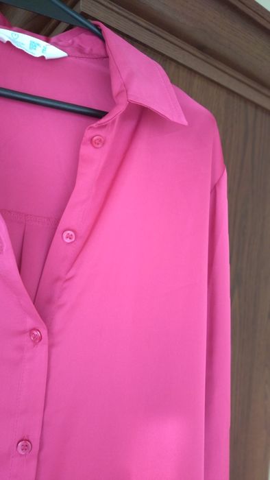 Elegancka bluzka koszulowa Primark 40 amarant